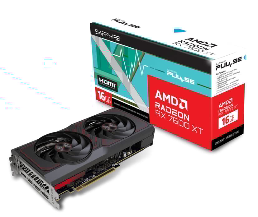 Sapphire Pulse Radeon RX 7600XT Gaming OC 16GB