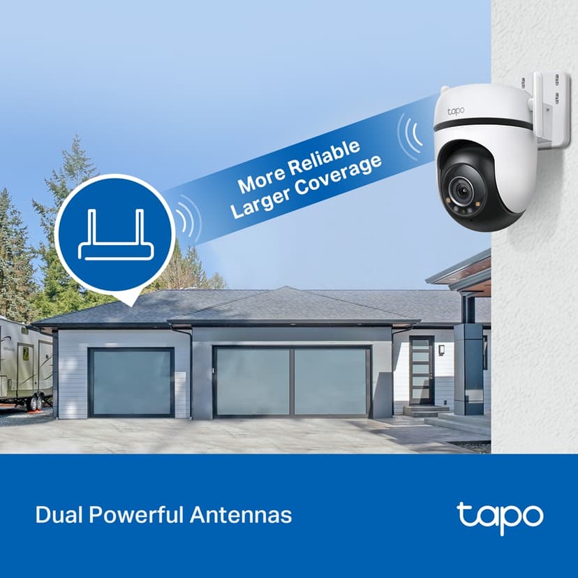 TP-Link Tapo C520WS Dome IP-sikkerhedskamera Indendørs og udendørs