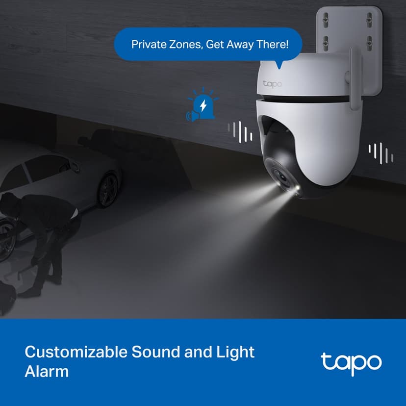 TP-Link Tapo C520WS Dome IP-säkerhetskamera för inomhus- och utomhusbruk