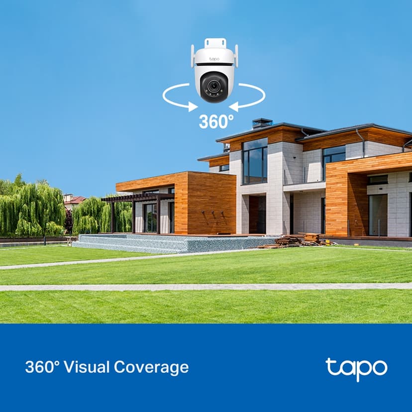 TP-Link Tapo C520WS Dome IP-sikkerhedskamera Indendørs og udendørs