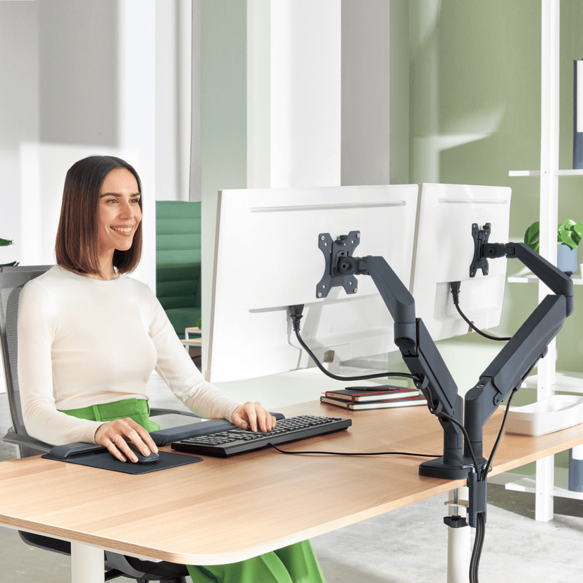 Leitz Ergo Dubbel Monitorarm