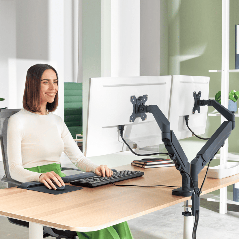 Leitz Ergo dubbele monitorarm