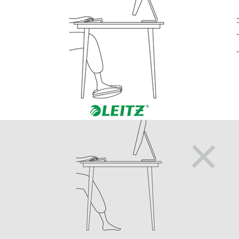 Leitz Ergo justerbar fotstøtte