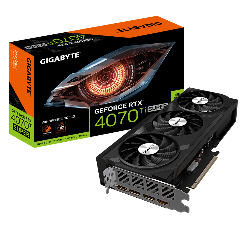 GeForce RTX 4070 Ti SUPER 本体 Gigabyte GeForce RTX 4070 TI Super Windforce OC 16GB (GV