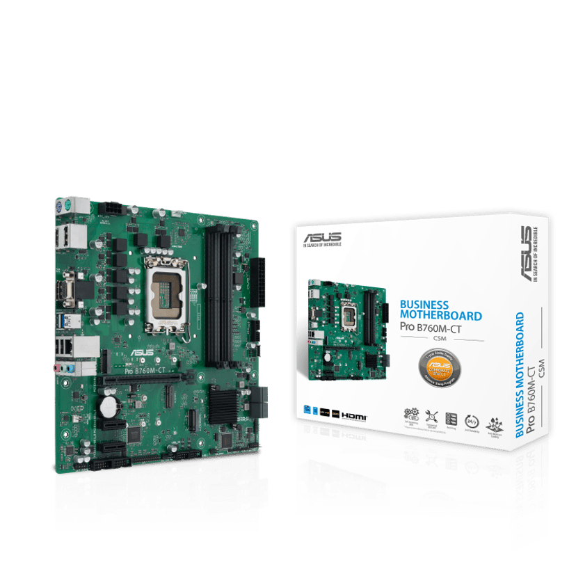 ASUS Pro B760M-CT-CSM LGA 1700 Micro ATX Hovedkort