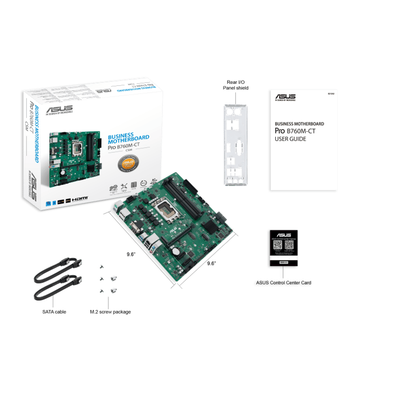 ASUS Pro B760M-CT-CSM LGA 1700 Micro ATX Hovedkort