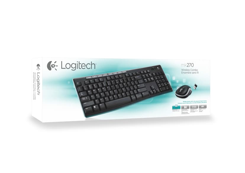 Logitech Wireless Combo MK270 Combo Trådlös Nordic