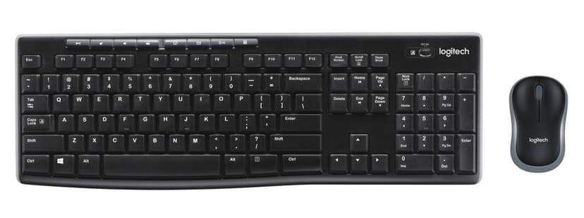 Logitech Wireless Combo MK270 Combo Trådlös Nordisk