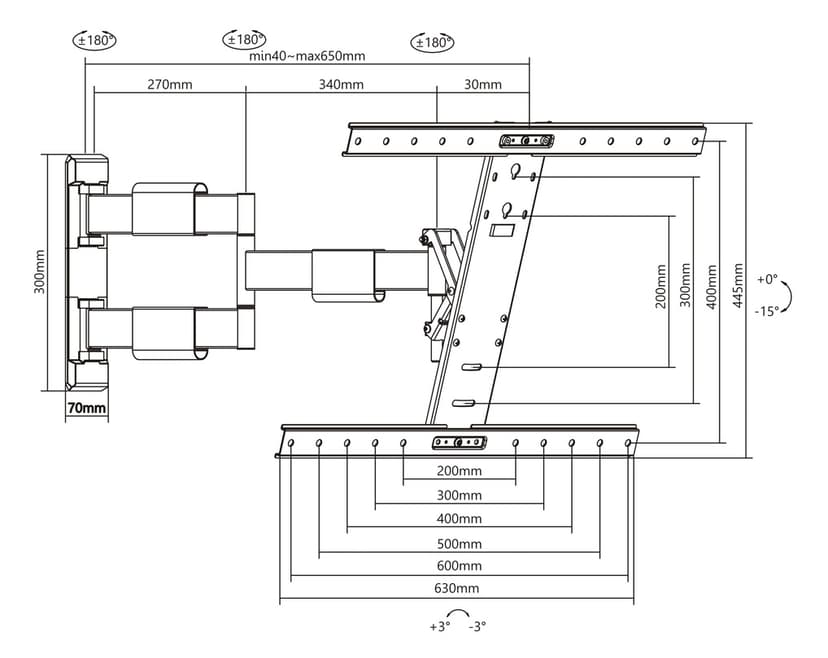 Multibrackets M VESA Flexarm Thin