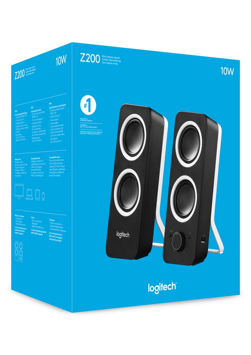 Logitech Z-200 Svart