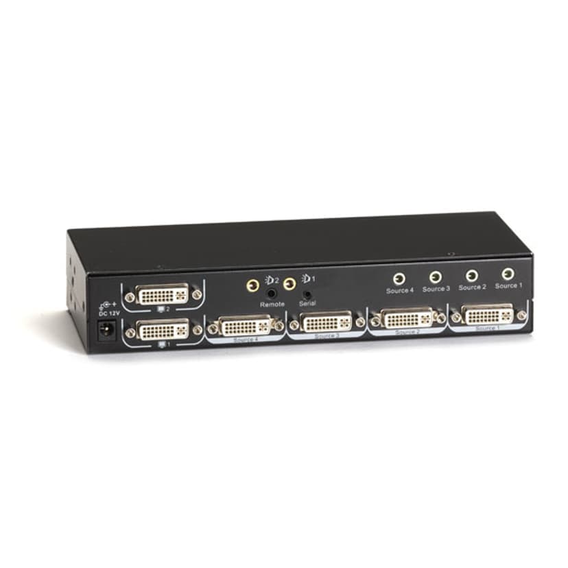 Black Box DVI and Audio Matrix Switch 4x2