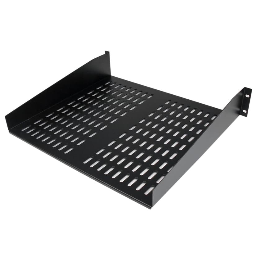 Startech 2U 16in Universal Fixed Vented Rack Mount Cantilever Shelf