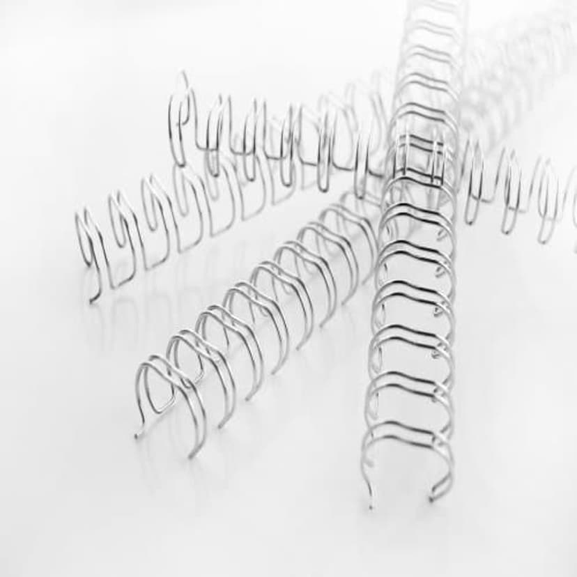GBC Metal Spiral 3:1 8mm A5 Silver 100pcs