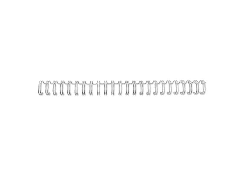 GBC Metallspiral 3:1 8mm A5 Silver 100st