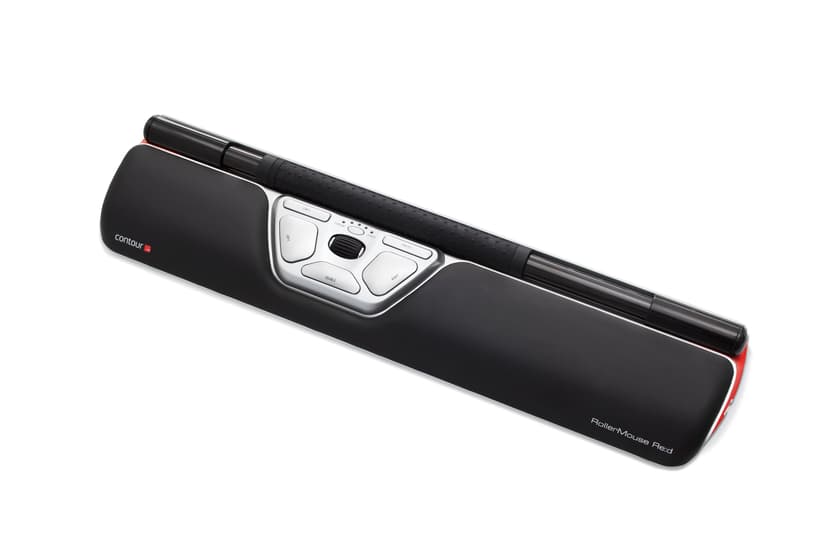 Contour Design RollerMouse Red Wired USB-C Rullstav Svart, Röd, Silver