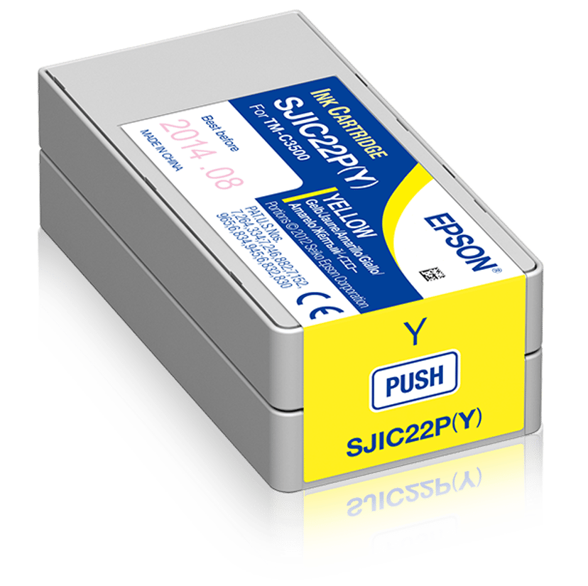 Epson Blæk Gul SJIC22P(Y) - TM-3500