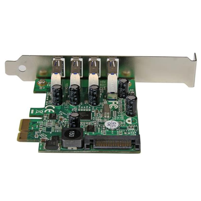 Startech 4 Port PCI Express PCIe SuperSpeed USB 3.0 Controller Card Adapter with SATA Power