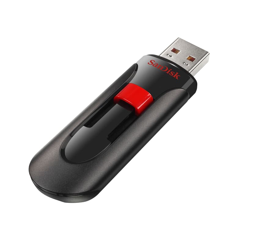 SanDisk Cruzer Glide 32GB USB-A Musta, Punainen