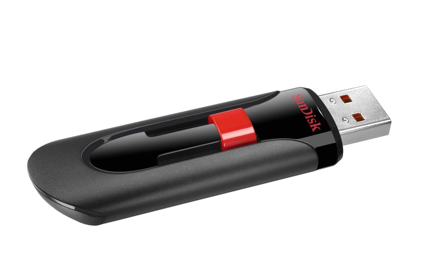 SanDisk Cruzer Glide 32GB USB-A Musta, Punainen