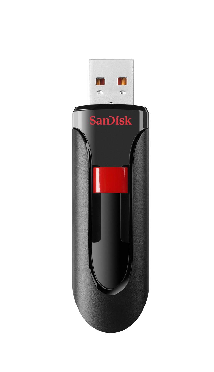 SanDisk Cruzer Glide 32GB USB A-tyyppi Musta, Punainen