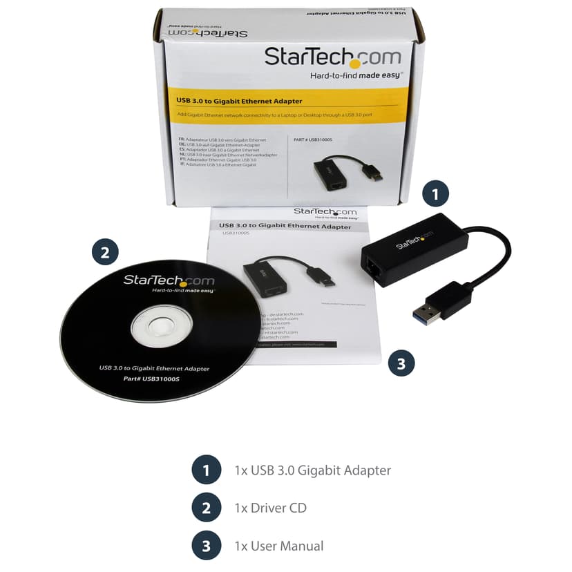 Startech USB 3.0 to Gigabit Ethernet NIC Network Adapter