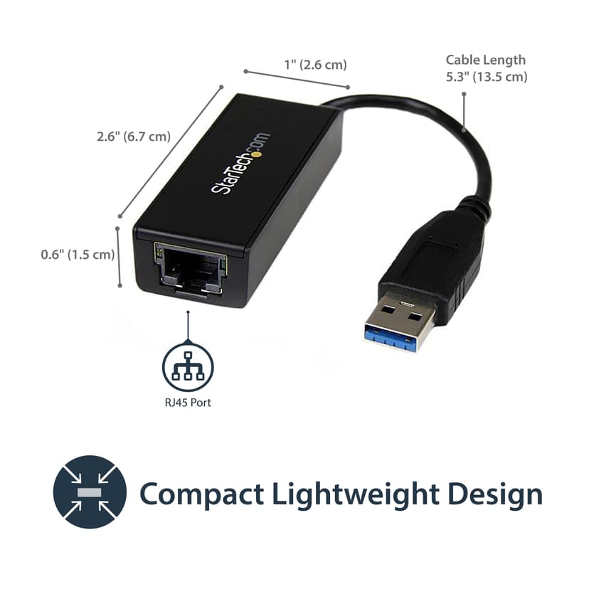 Startech USB 3.0 to Gigabit Ethernet NIC Network Adapter