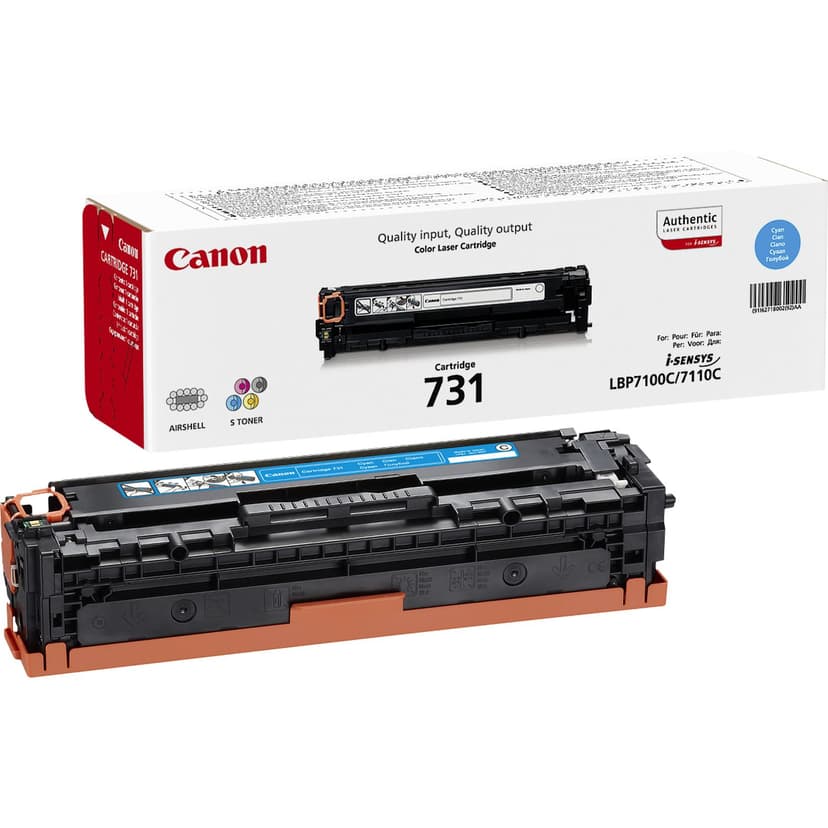 Canon Toner Cyaan 731 1,5k - LPB-7100CN