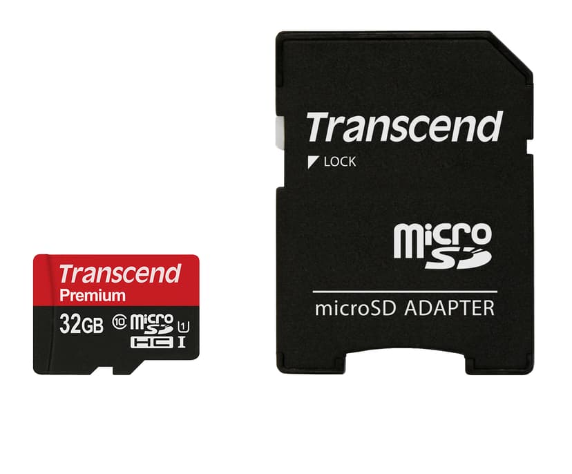 Transcend Flashminnekort 32GB MicroSDHC MLC