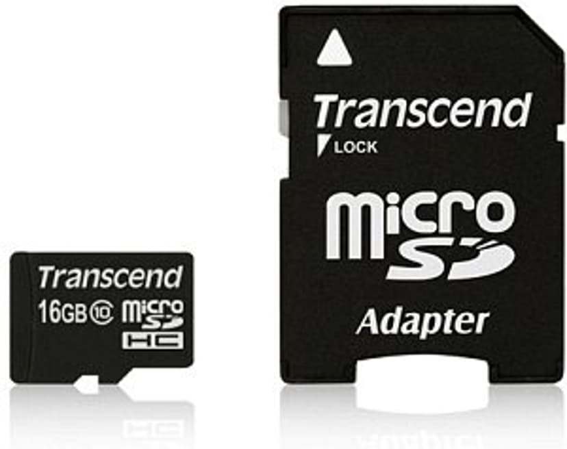 Transcend Flash-Minneskort 16GB MicroSDHC MLC