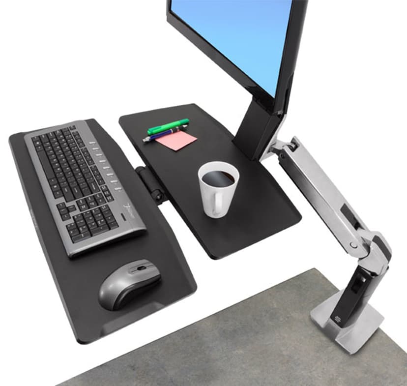Ergotron WorkFit-A Single LD with Worksurface+