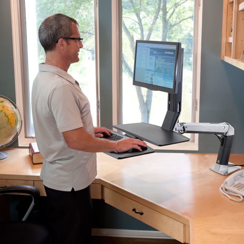Ergotron WorkFit-A Single LD with Worksurface+