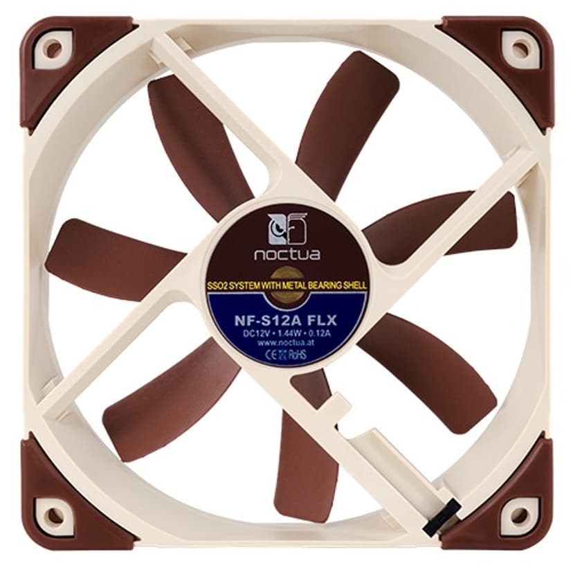 Noctua NF-S12A FLX-Flexibility 120MM Vifte Brun