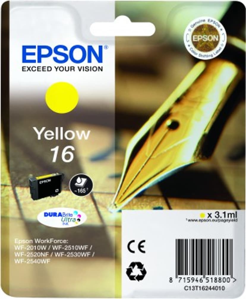 Epson Inkt Geel T1624 - WF-2530WF