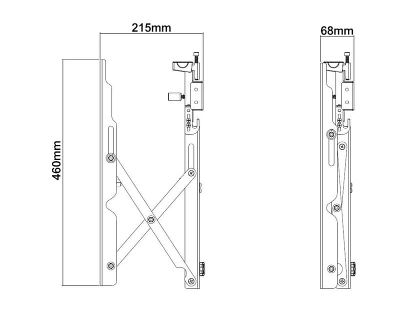 Multibrackets M Public Video Wall Mount Push