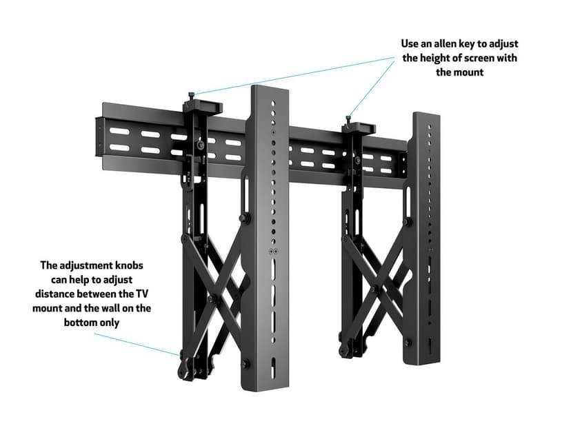 Multibrackets M Public Video Wall Mount Push