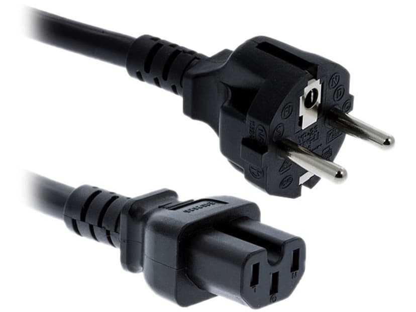 Cisco Strømkabel 2.5m CEE7/7 C15 kopling Sort