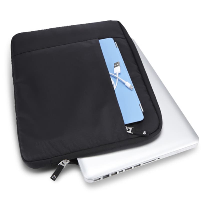 Case Logic Sleeve + Pocket 13" Nailon Musta