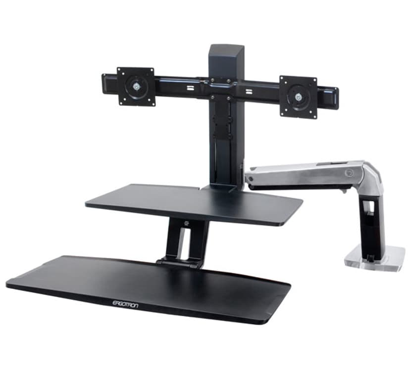 Ergotron WorkFit-A with Suspended Keyboard, Dual