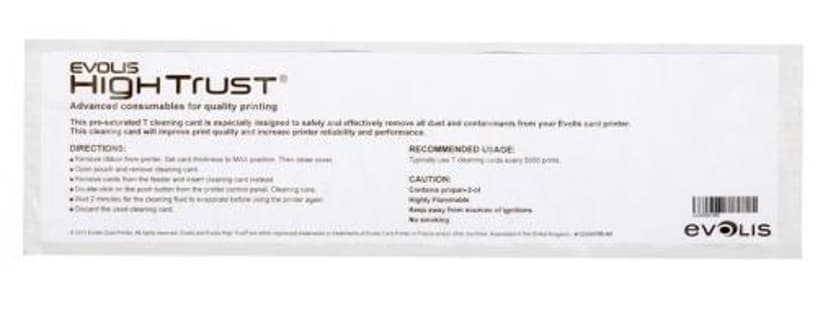 Evolis Puhdistuskortti T-Format 10 kpl - Badgy 100/200