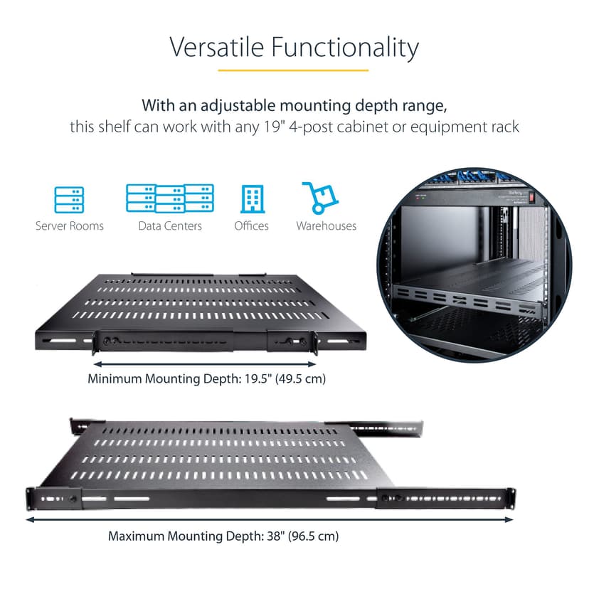 Startech Rackhylla Ventilerad