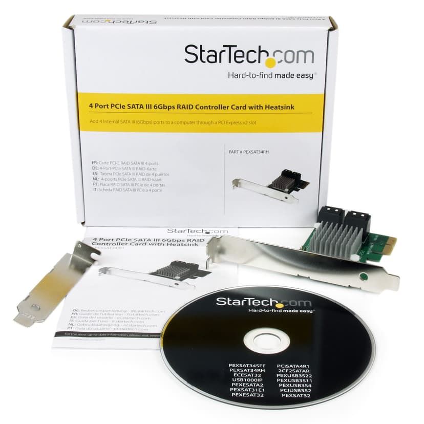 Startech 4 Port PCI Express SATA III RAID Card w/ HyperDuo SSD Tiering