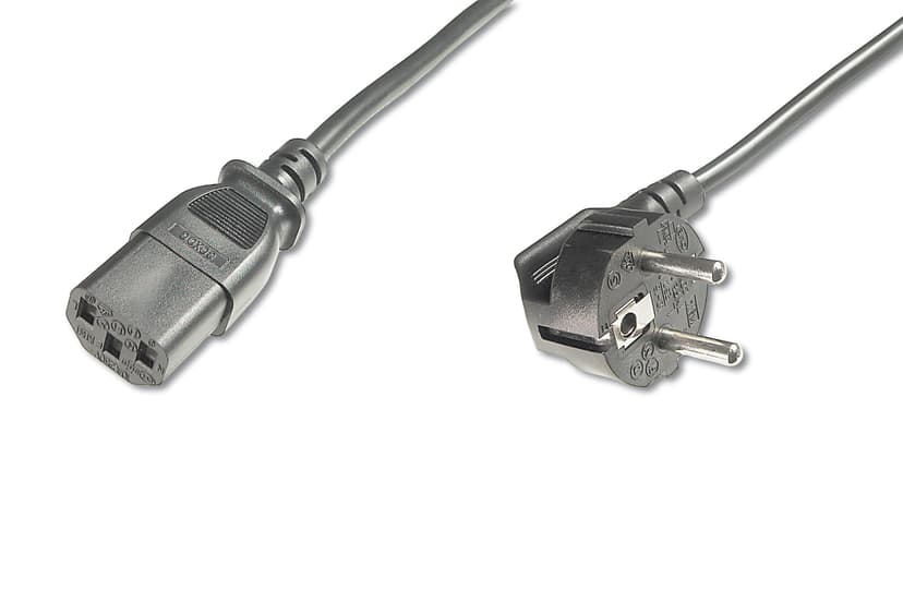 Assmann Strömkabel Schuko 1.8m C13 1.8m CEE7/7 IEC C13 Svart