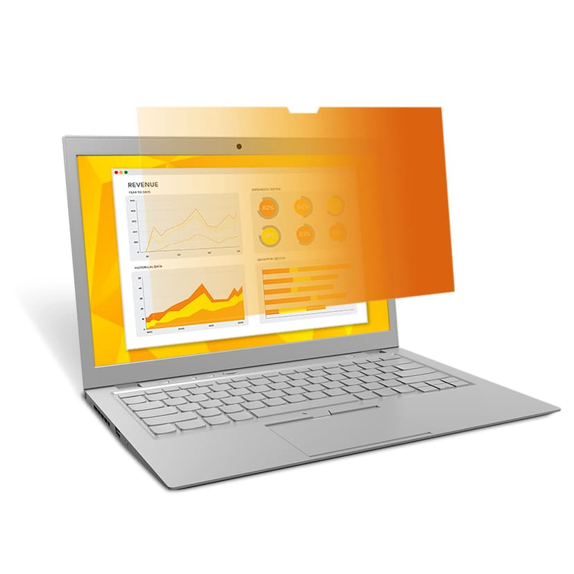 3M Personvernfilter i gull for bærbar datamaskin med 14" widescreen 16:9