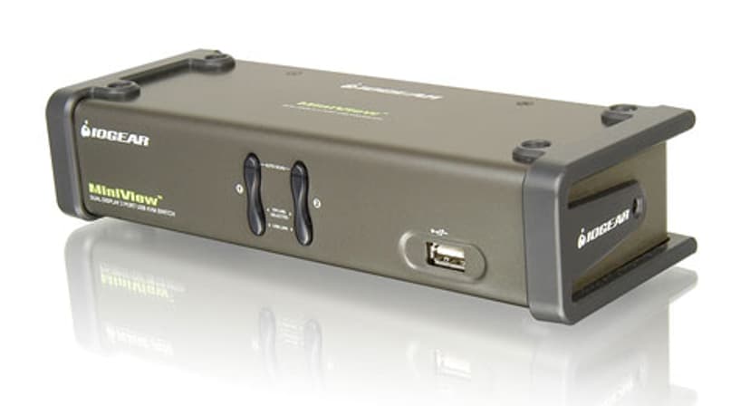 Iogear 2 Port Dual View KVM Switch - Gcs1742