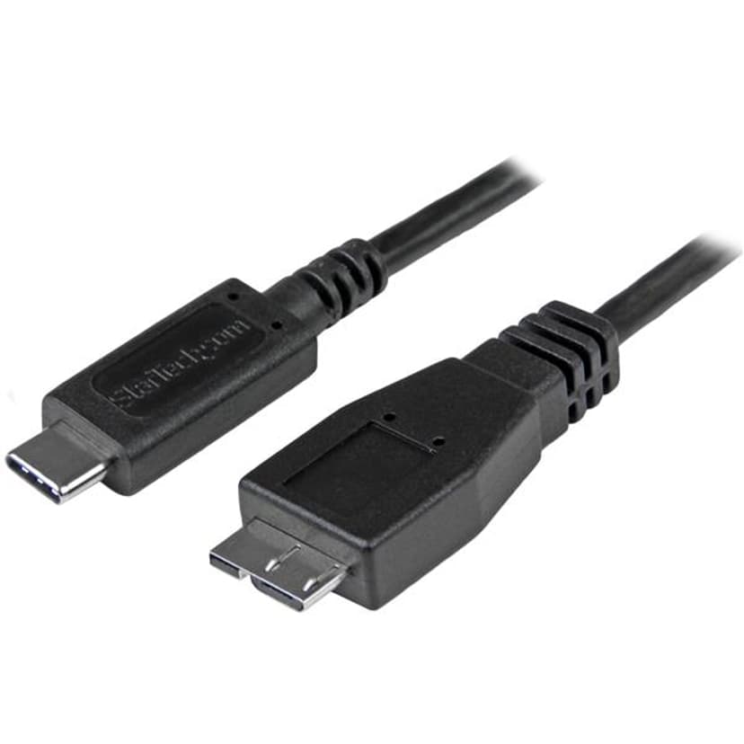 Startech USB 3.1 Type C - Micro B 1m USB C Micro-USB B Svart