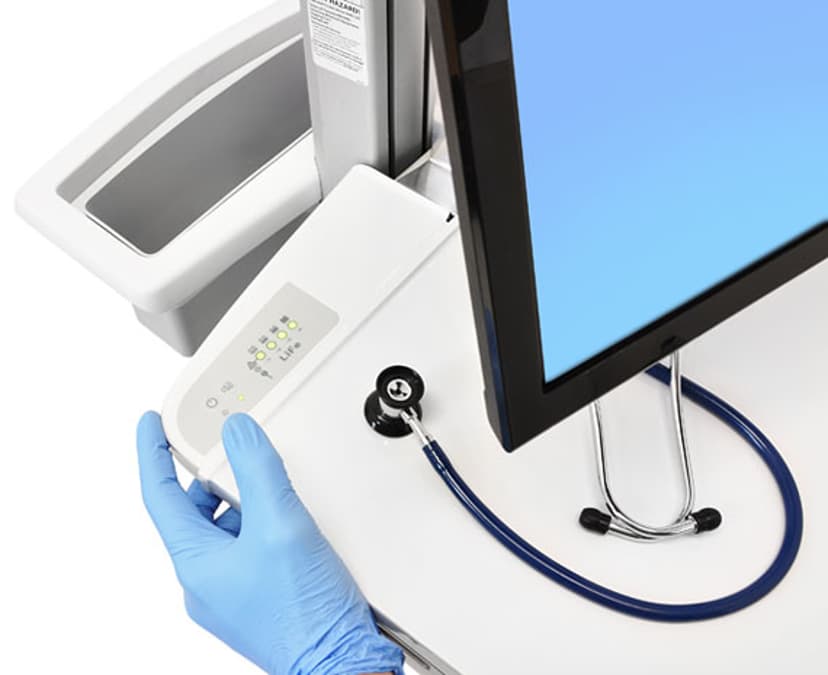 Ergotron StyleView SV42 Vagn Med Vridbart Bildskärmsfäste 40Ah LiFe EU