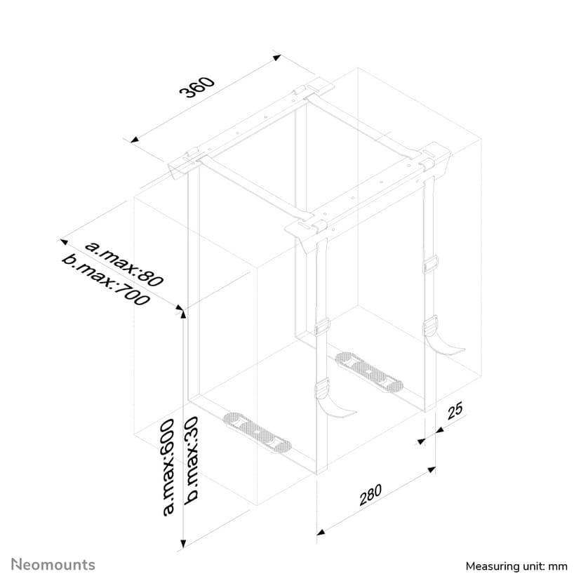 Neomounts Keskusyksikköteline