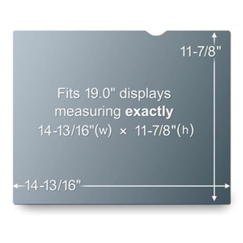 3M Sekretessfilter till standardskärm 19 tum 5:4