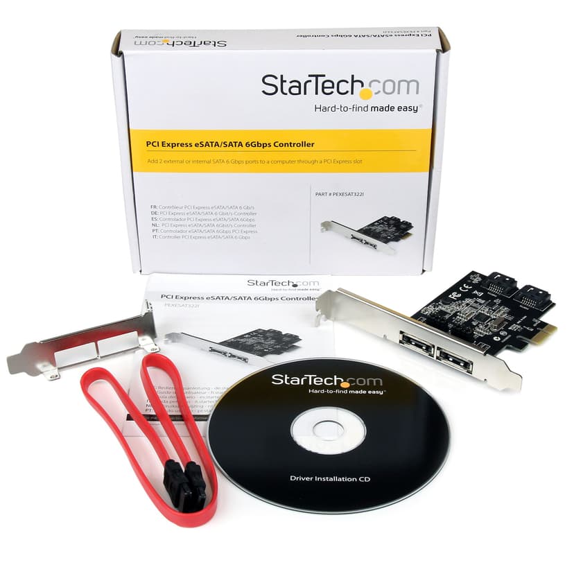 Startech 2-poort PCI Express SATA 6 Gbit/s eSATA Controller Kaart