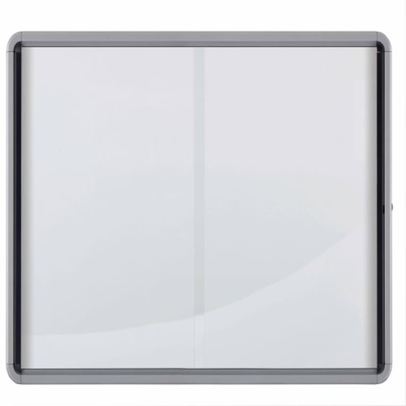Nobo Tavle med Glas og Skydedøre Indendørs 18xA4 Magnetisk Hvid